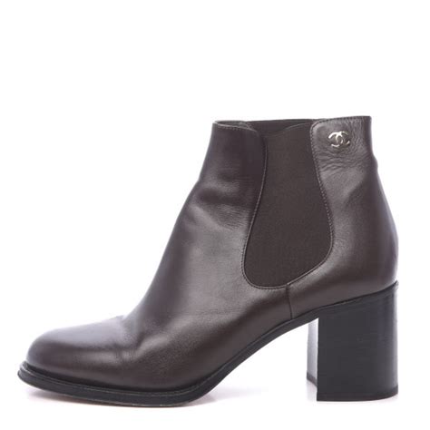 chanel glazed calfskin short boots|Short Boots .